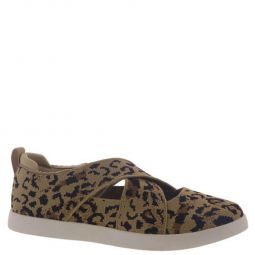 Octavia Womens Leopard Print Cut-Out Fashion Loafers