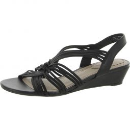 Womens Slingback Strappy Wedge Sandals