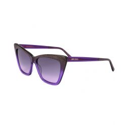 Jimmy Choo Womens Lucine 55Mm Polarized Sunglasses
