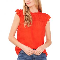 Womens Smocked Layered Blouse