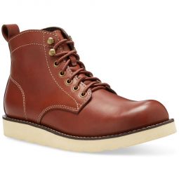 Jackman Mens Leather Lace-Up Ankle Boots