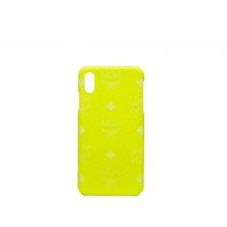 MCM Unisex Neon Yellow Visetos IPhone XS Max Cell Phone Case
