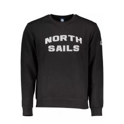 North Sails Black Cotton Mens Sweater