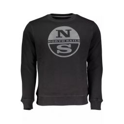 North Sails Black Cotton Mens Sweater