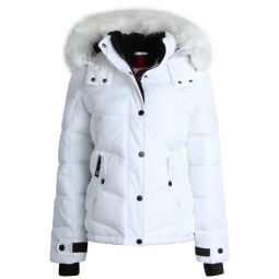 OLCW905EC Womens Faux Fur Trim Insulated Puffer Jacket