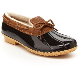 Woodbury Womens Faux Leather Duck Toe Loafers