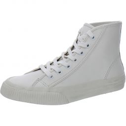 90s High Top Womens Leather Lace-up Casual and Fashion Sneakers