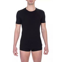 Bikkembergs Sleek Crew Neck Dual-Pack T-Shirts in Mens Black