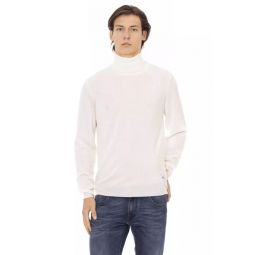 Baldinini Trend Elegant Turtleneck Monogram Mens Sweater