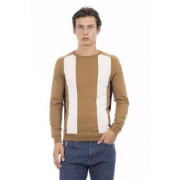 Baldinini Trend Elegant Cotton Crew Neck Mens Sweater