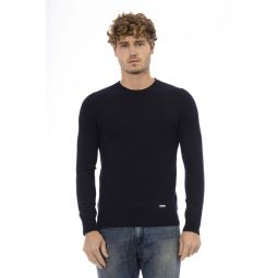 Baldinini Trend Elegant Crew Neck Wool-Blend Mens Sweater