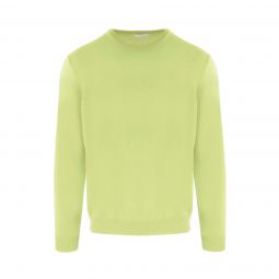 Malo Chic Cashmere Yellow Roundneck Mens Sweater