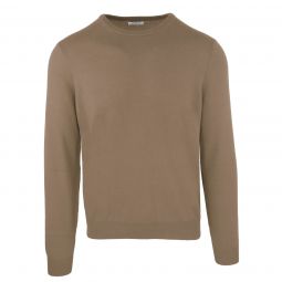 Malo Italian Wool-Cashmere Blend Roundneck Mens Sweater