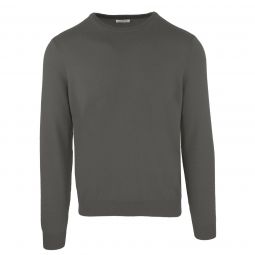 Malo Elegant Anthracite Wool-Cashmere Mens Sweater