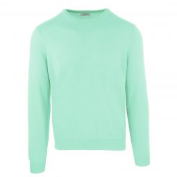 Malo Elegant Water Green Wool-Cashmere Mens Sweater