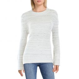 Darla Womens Knit Ribbed Crewneck Sweater
