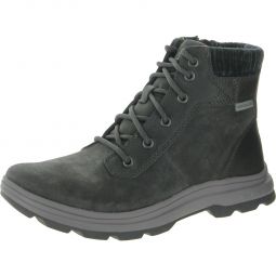 Brunswick Womens Solid Round Toe Combat & Lace-up Boots