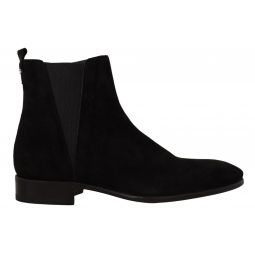 Dolce & Gabbana Elegant Suede Leather Chelsea Mens Boots