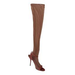 Dolce & Gabbana Elegant Pink Ankle Strap Heels Womens Sandals