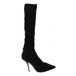 Dolce & Gabbana Elegant Black Stretch Socks Womens Boots
