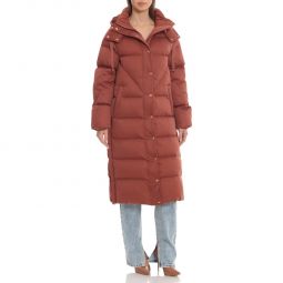 Womens Long Quilted Puffer Jacket