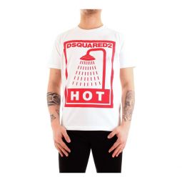 Dsquared² Maxi Hot Print Cotton Jersey Mens T-Shirt