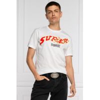 Dsquared² Chic White Logo Tee - Pure Cotton Mens Roundneck