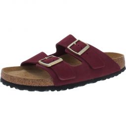 Womens Nubuck Footbed Footbed Sandals