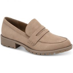 Olivviaa Womens Lugged Sole Slip-On Loafers