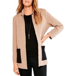 Womens Open Front Pockets Cardigan Sweater
