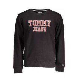 Tommy Hilfiger Black Cotton Mens Sweater