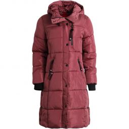 OLCW895EC Womens Quilted Long Puffer Jacket