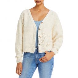 Nora Womens Alpaca Knit Cardigan Sweater
