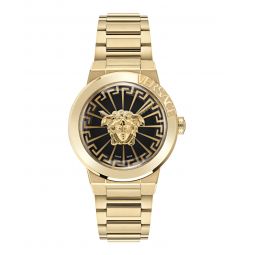 Versace Womens Medusa Infinite IP Yellow Gold 38mm Bracelet Fashion Watch