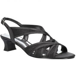 Tristen Womens Shimmer Criss Cross Slingback Sandals