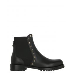 Valentino Womens Rockstud Ankle Boots