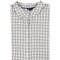 Mens Flannel Check Print Button-Down Shirt