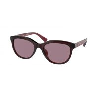 Coach Womens HC8285U-5624LA Fashion 56mm Transparent Burgundy Sunglasses