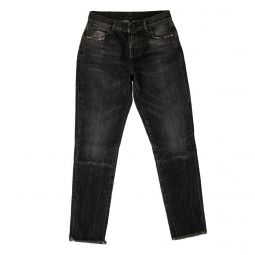 UNRAVEL PROJECT Black Moonwash High Waisted Jeans