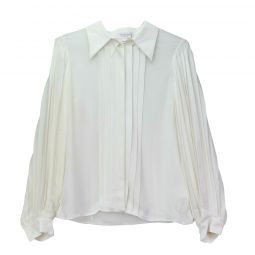 Michael Kors Womens Silk georgette puff sleeve shirt Blouse