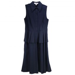 Michael Kors Womens Sleeveless Cotton Button Up Dress