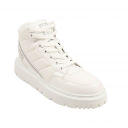 DIOR White Quilted Nylon D-Player Sneakers