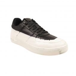 424 ON FAIRFAX Black Wax Dip Low Leather Sneakers