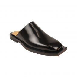 ION Black Leather Slip Ons Shoes