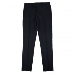 DIOR Navy Blue Textured Wool & Canvas Mohair Pants