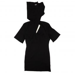 OFF-WHITE C/O VIRGIL ABLOH Black Bandana Cotton Mini Dress