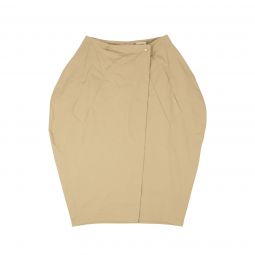 BOTTEGA VENETA Sand Beige Cotton Bubble Mid Skirt