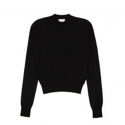 BOTTEGA VENETA Black Cashmere Pullover Crewneck Sweater