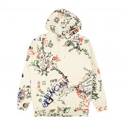 GIVENCHY Off White All Over Print Hoodie