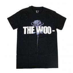 VLONE x POP SMOKE Black Cotton The Woo Short Sleeve T-Shirt